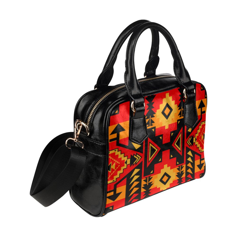 Chiefs Mountain Fire Shoulder Handbag (Model 1634) Shoulder Handbags (1634) e-joyer 