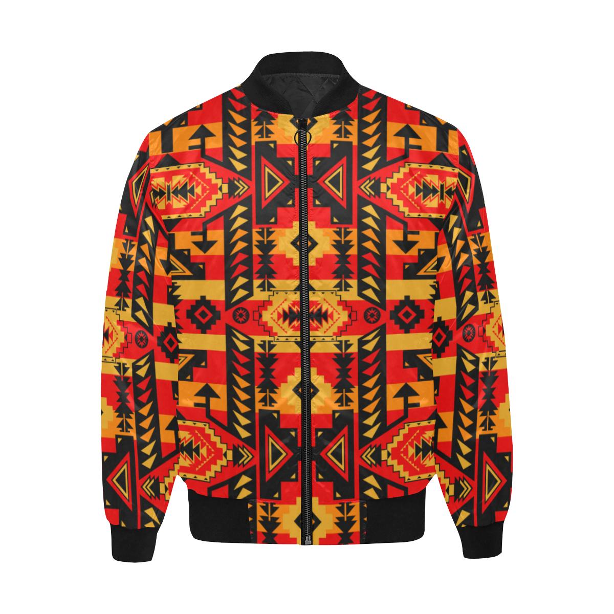 Chiefs Mountain Fire Unisex Heavy Bomber Jacket with Quilted Lining All Over Print Quilted Jacket for Men (H33) e-joyer 