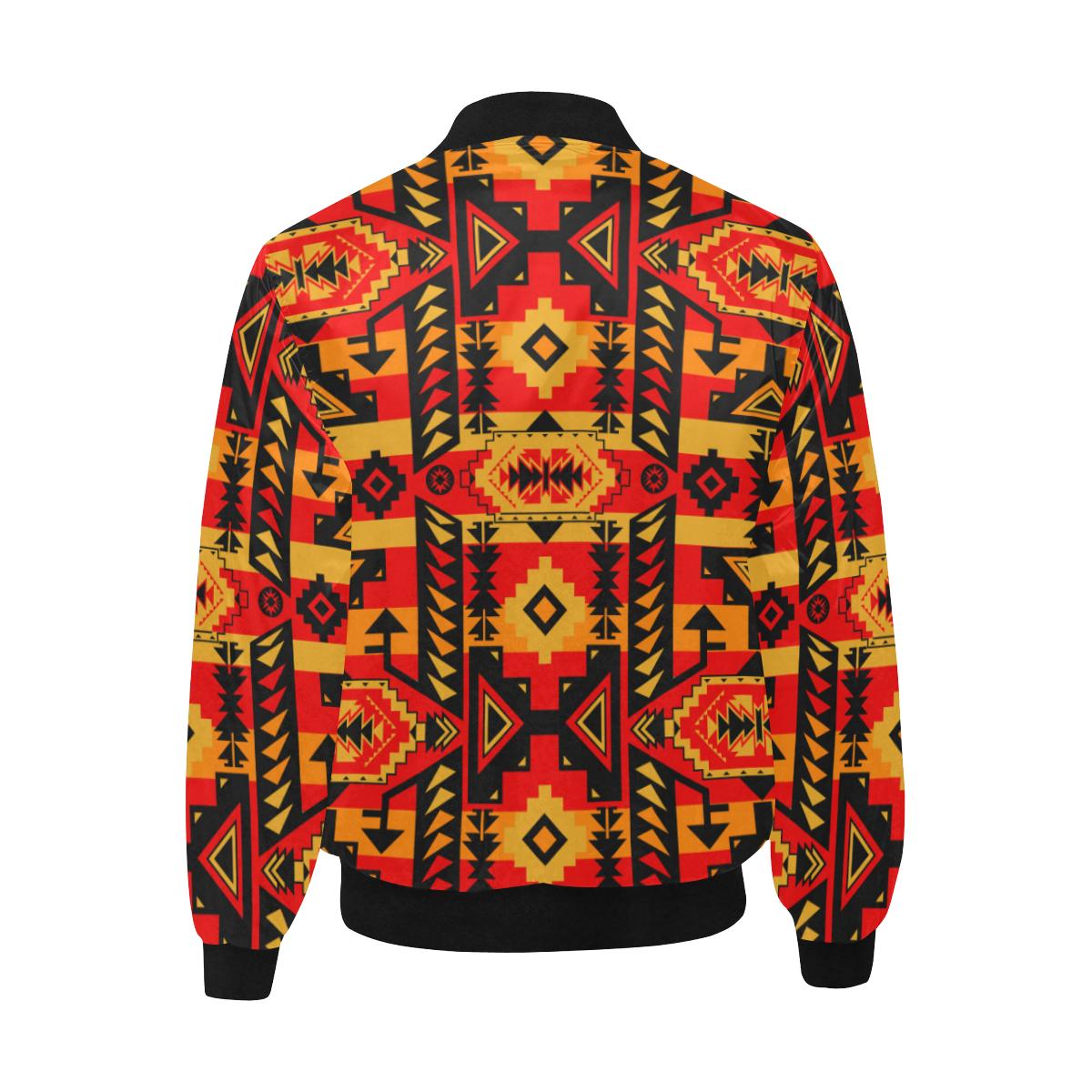 Chiefs Mountain Fire Unisex Heavy Bomber Jacket with Quilted Lining All Over Print Quilted Jacket for Men (H33) e-joyer 