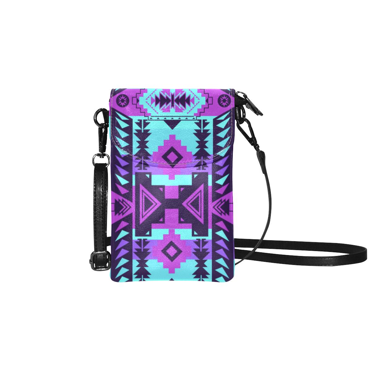 Chiefs Mountain Moon Shadow Small Cell Phone Purse (Model 1711) Small Cell Phone Purse (1711) e-joyer 