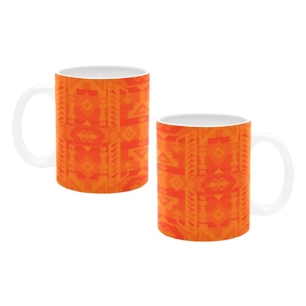 Chiefs Mountain Orange Bring Them Home White Mug(11OZ) White Mug e-joyer 