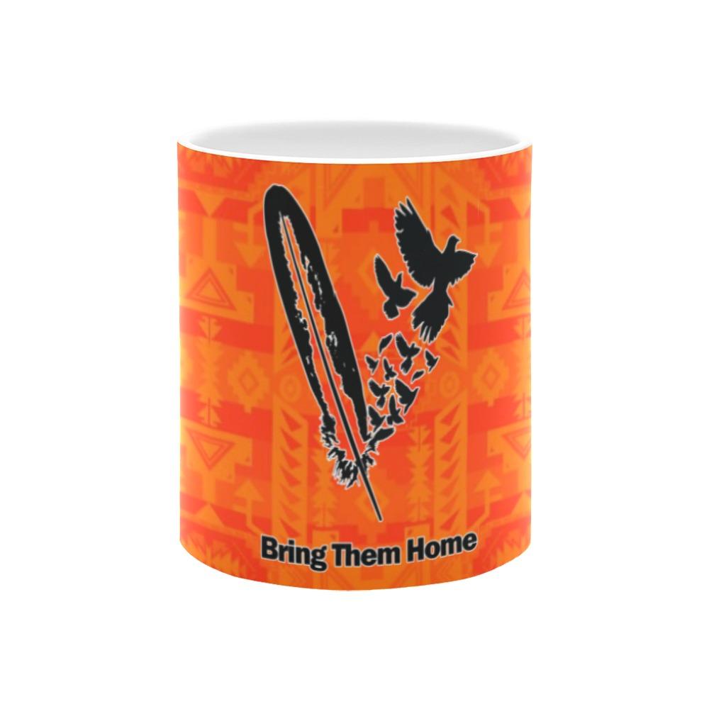 Chiefs Mountain Orange Bring Them Home White Mug(11OZ) White Mug e-joyer 