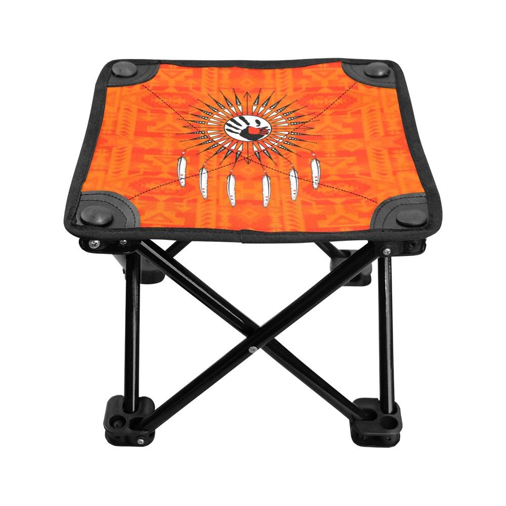 Chiefs Mountain Orange Feather Directions Folding Fishing Stool Folding Fishing Stool e-joyer 