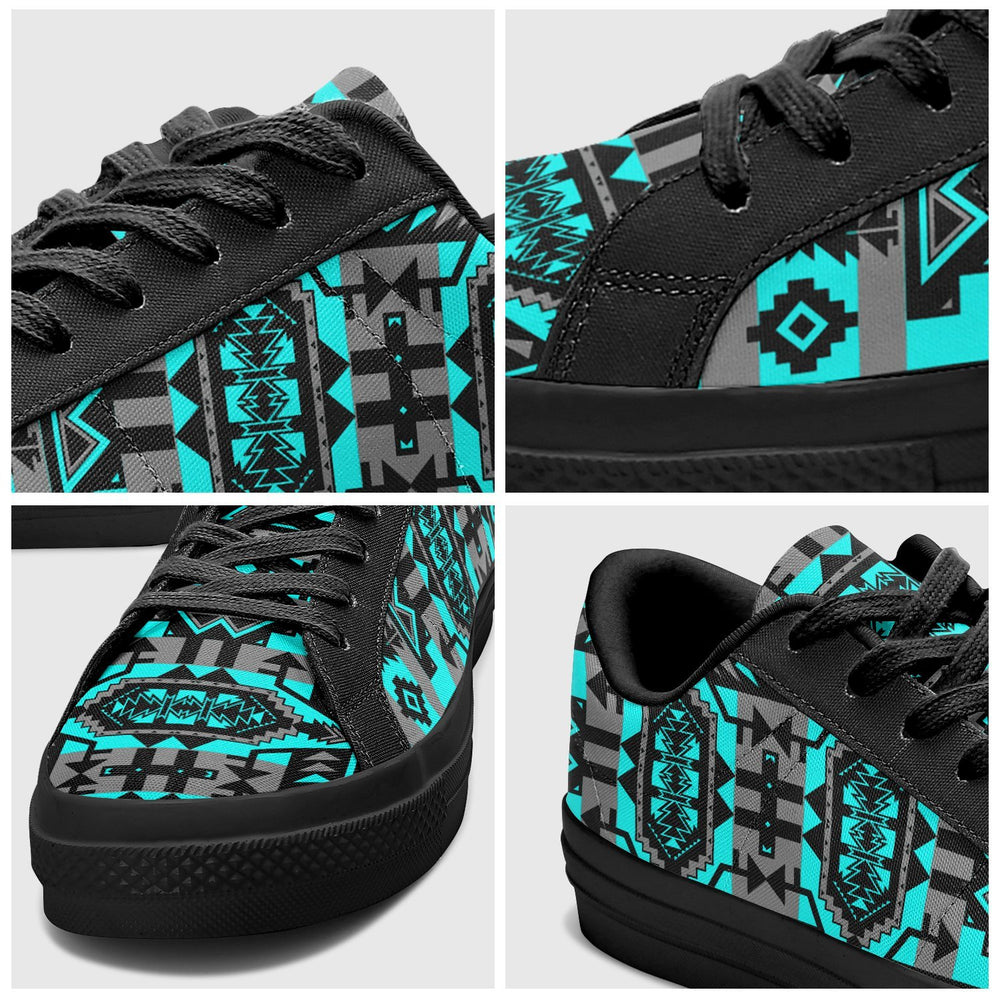 Chiefs Mountain Stunning Sunset Aapisi Low Top Canvas Shoes White Sole