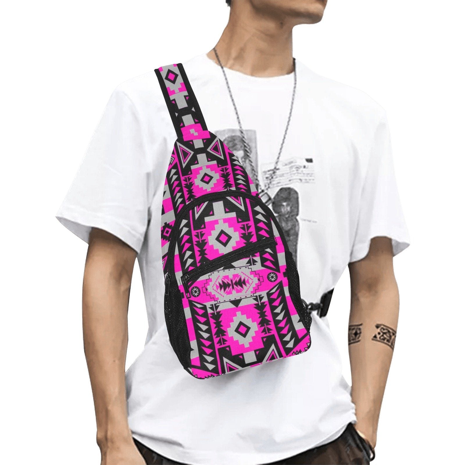 Chiefs Mountain Stunning Sunset All Over Print Chest Bag (Model 1719) All Over Print Chest Bag (1719) e-joyer 