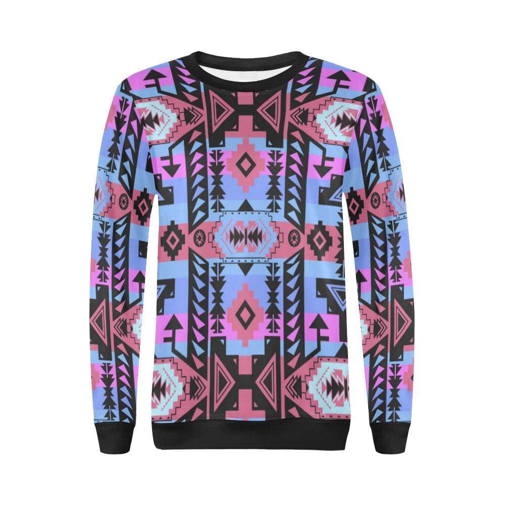 Chiefs Mountain Sunset All Over Print Crewneck Sweatshirt for Women (Model H18) Crewneck Sweatshirt for Women (H18) e-joyer 