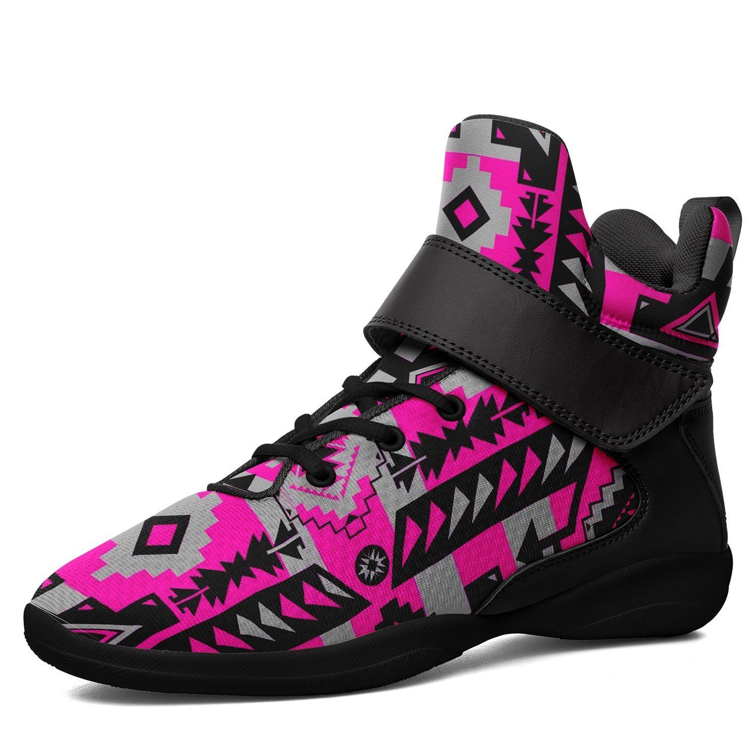 Chiefs Mountain Sunset Ipottaa Basketball / Sport High Top Shoes - Black Sole 49 Dzine US Men 7 / EUR 40 Black Sole with Black Strap 