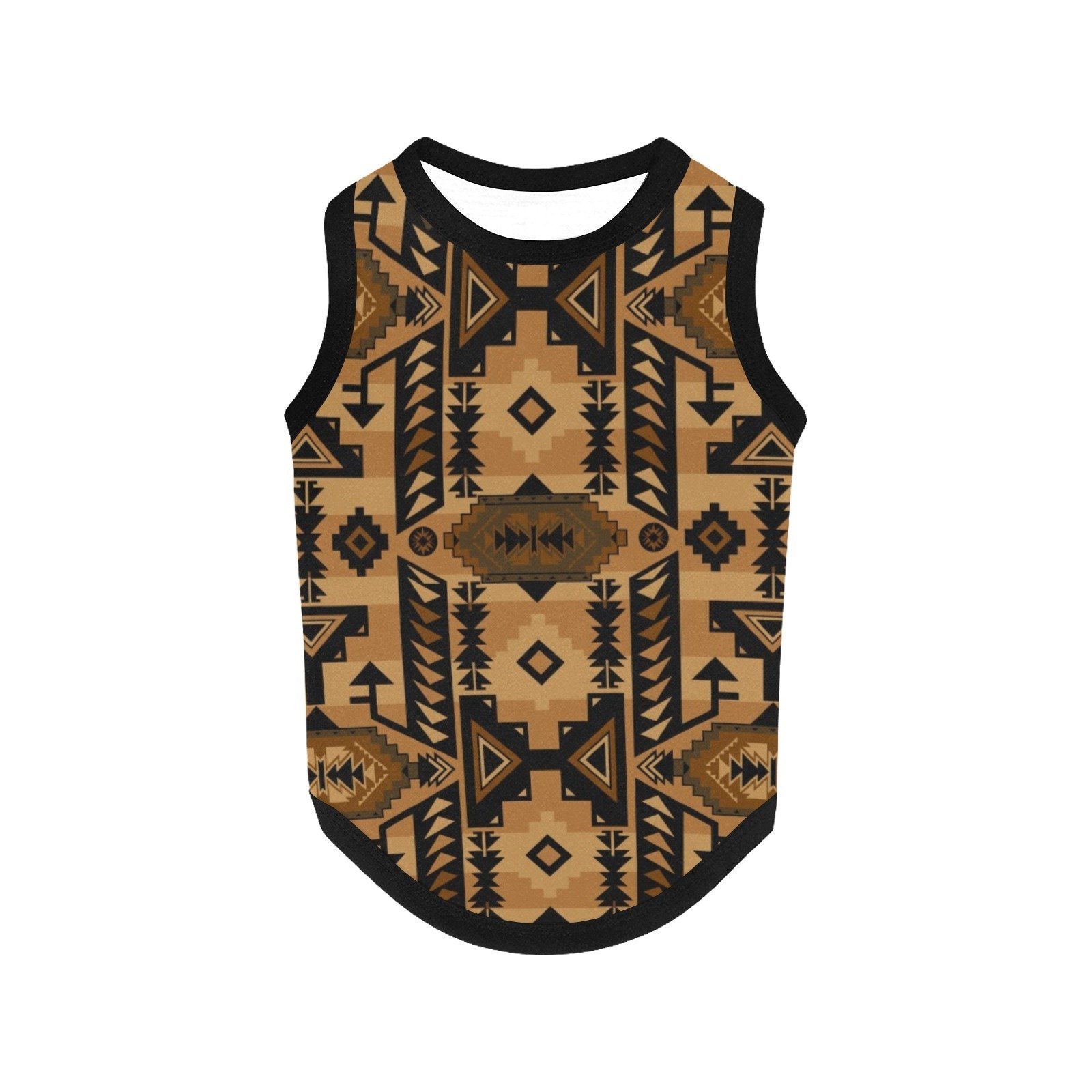 Chiefs Mountain Tan All Over Print Pet Tank Top Pet Tank Top e-joyer 