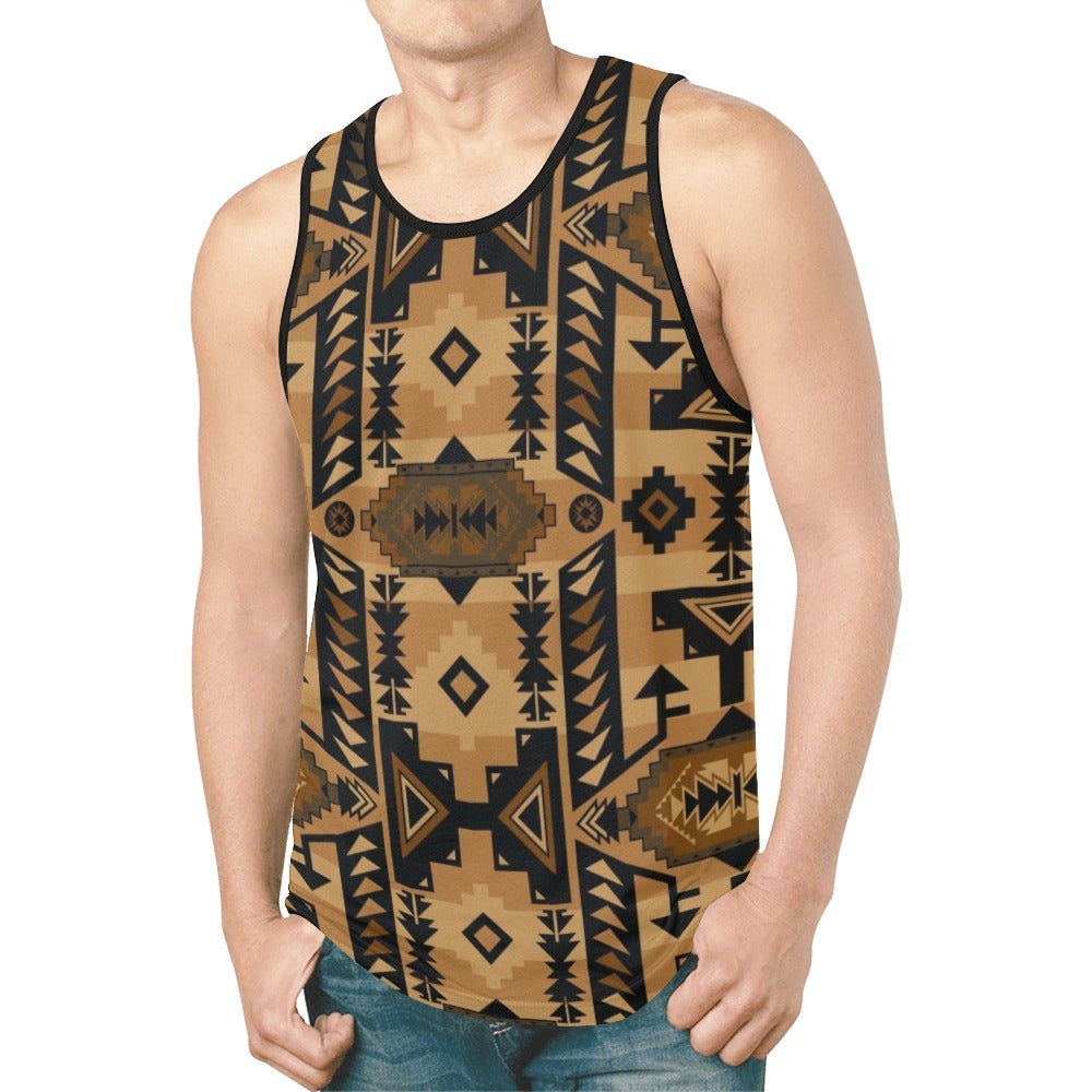 Chiefs Mountain Tan New All Over Print Tank Top for Men (Model T46) New All Over Print Tank Top for Men (T46) e-joyer 