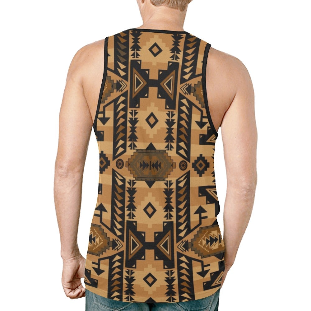 Chiefs Mountain Tan New All Over Print Tank Top for Men (Model T46) New All Over Print Tank Top for Men (T46) e-joyer 