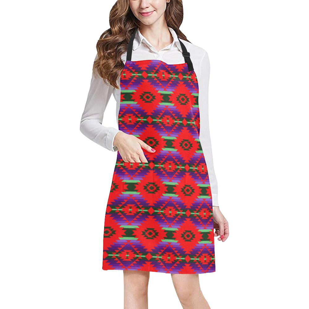 Cree Confederacy Chicken Dance All Over Print Apron All Over Print Apron e-joyer 