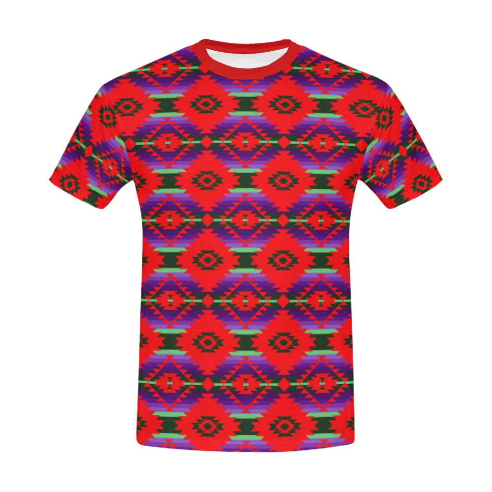 Cree Confederacy Chicken Dance All Over Print T-Shirt for Men/Large Size (USA Size) Model T40) All Over Print T-Shirt for Men/Large (T40) e-joyer 