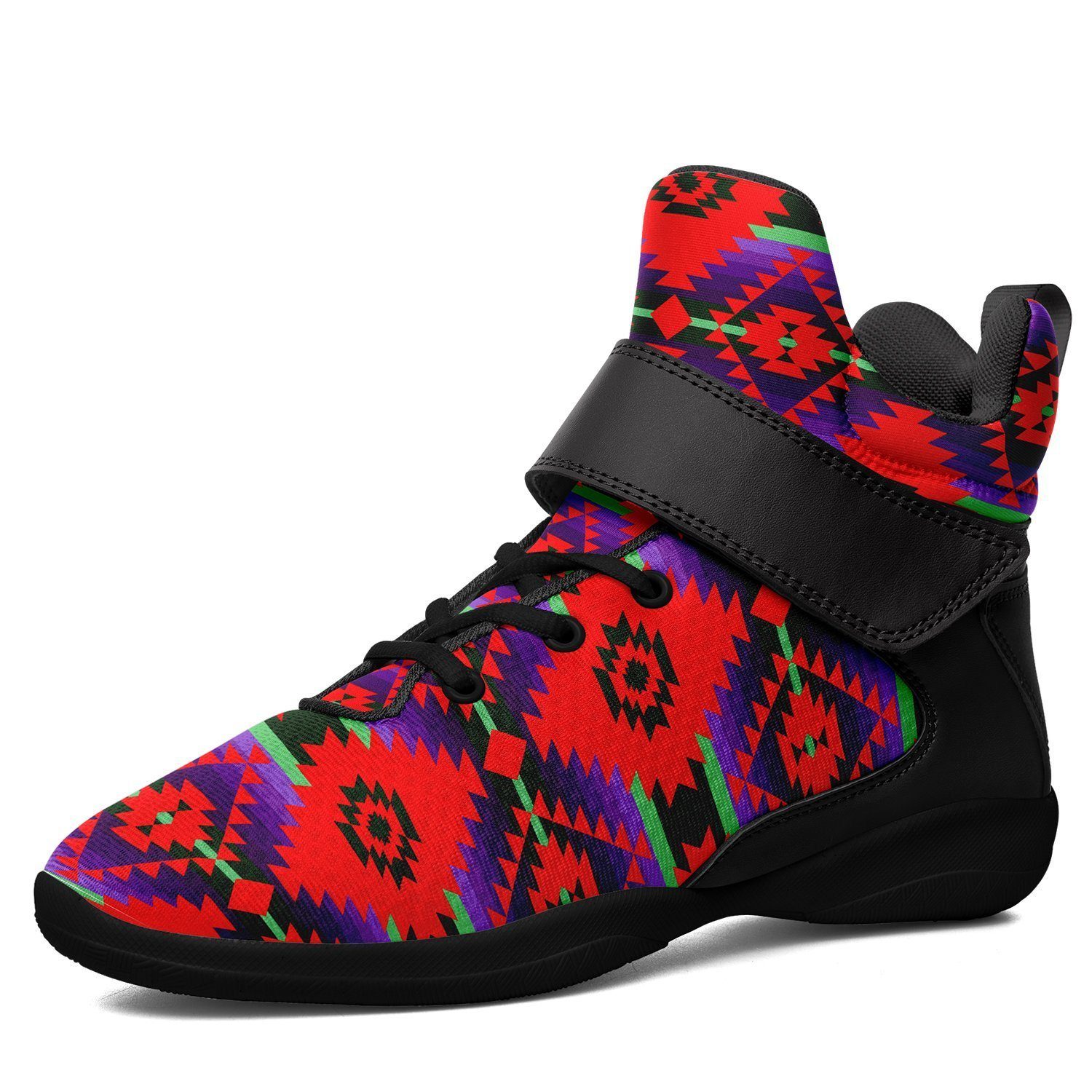 Cree Confederacy Chicken Dance Ipottaa Basketball / Sport High Top Shoes 49 Dzine US Women 4.5 / US Youth 3.5 / EUR 35 Black Sole with Black Strap 