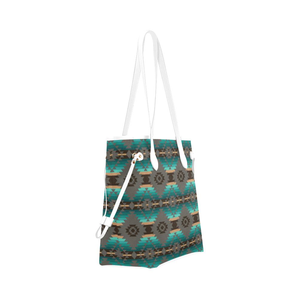 Cree Confederacy Clover Canvas Tote Bag (Model 1661) Clover Canvas Tote Bag (1661) e-joyer 