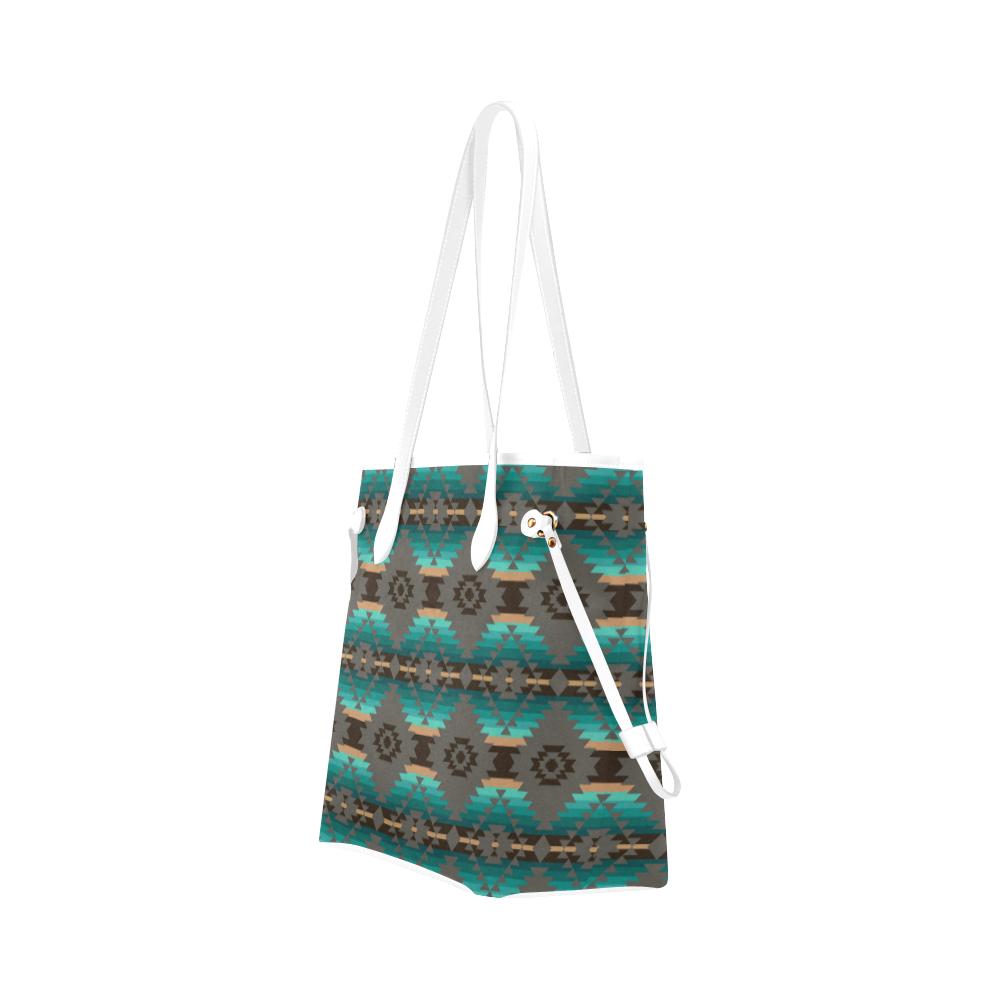 Cree Confederacy Clover Canvas Tote Bag (Model 1661) Clover Canvas Tote Bag (1661) e-joyer 