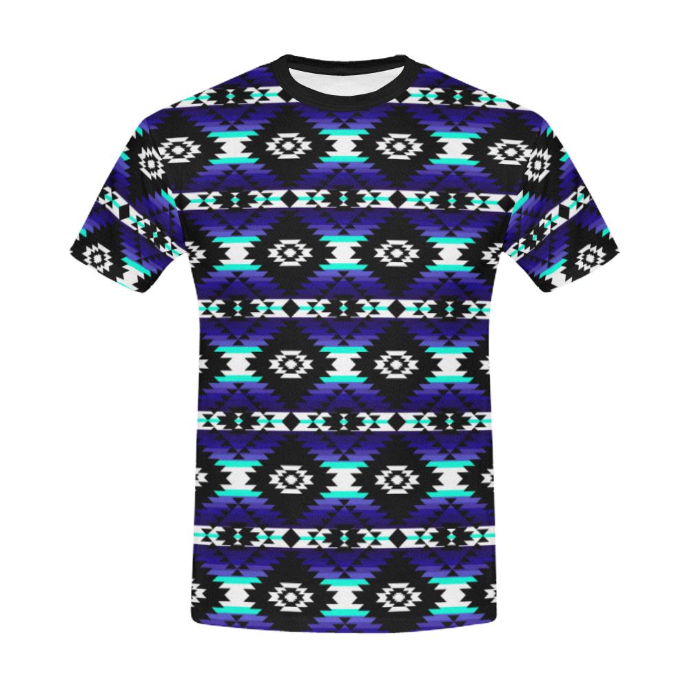Cree Confederacy Midnight All Over Print T-Shirt for Men/Large Size (USA Size) Model T40) All Over Print T-Shirt for Men/Large (T40) e-joyer 
