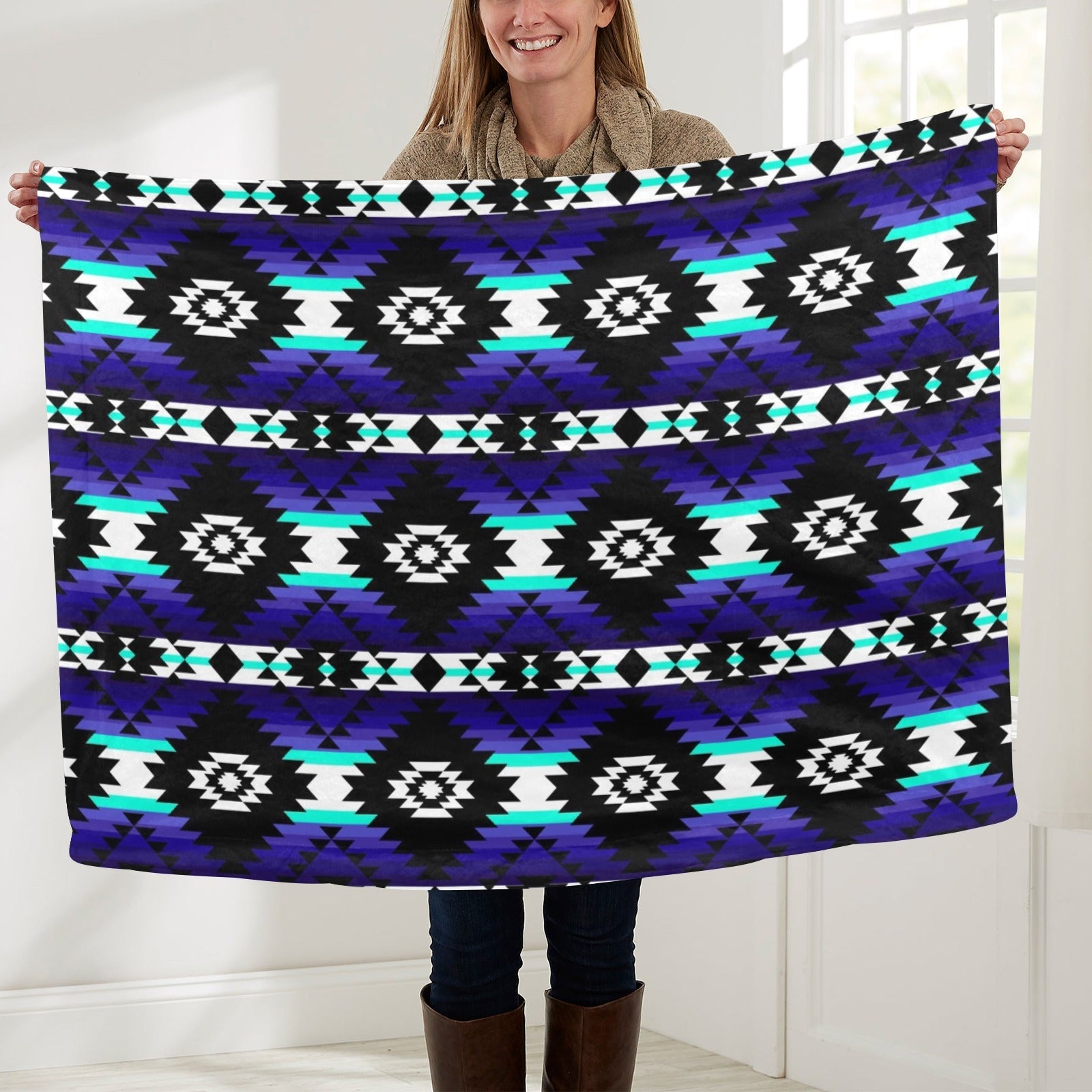 Cree Confederacy Midnight Baby Blanket 40"x50" Baby Blanket 40"x50" e-joyer 