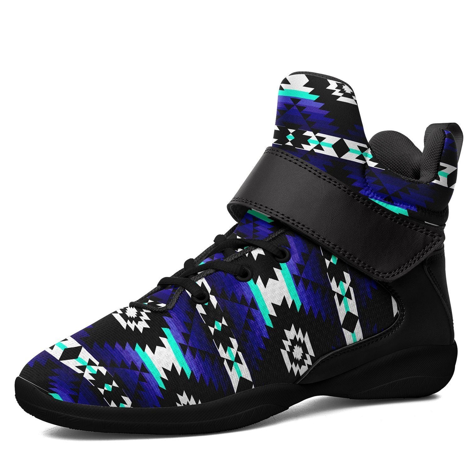 Cree Confederacy Midnight Ipottaa Basketball / Sport High Top Shoes - Black Sole 49 Dzine US Men 7 / EUR 40 Black Sole with Black Strap 
