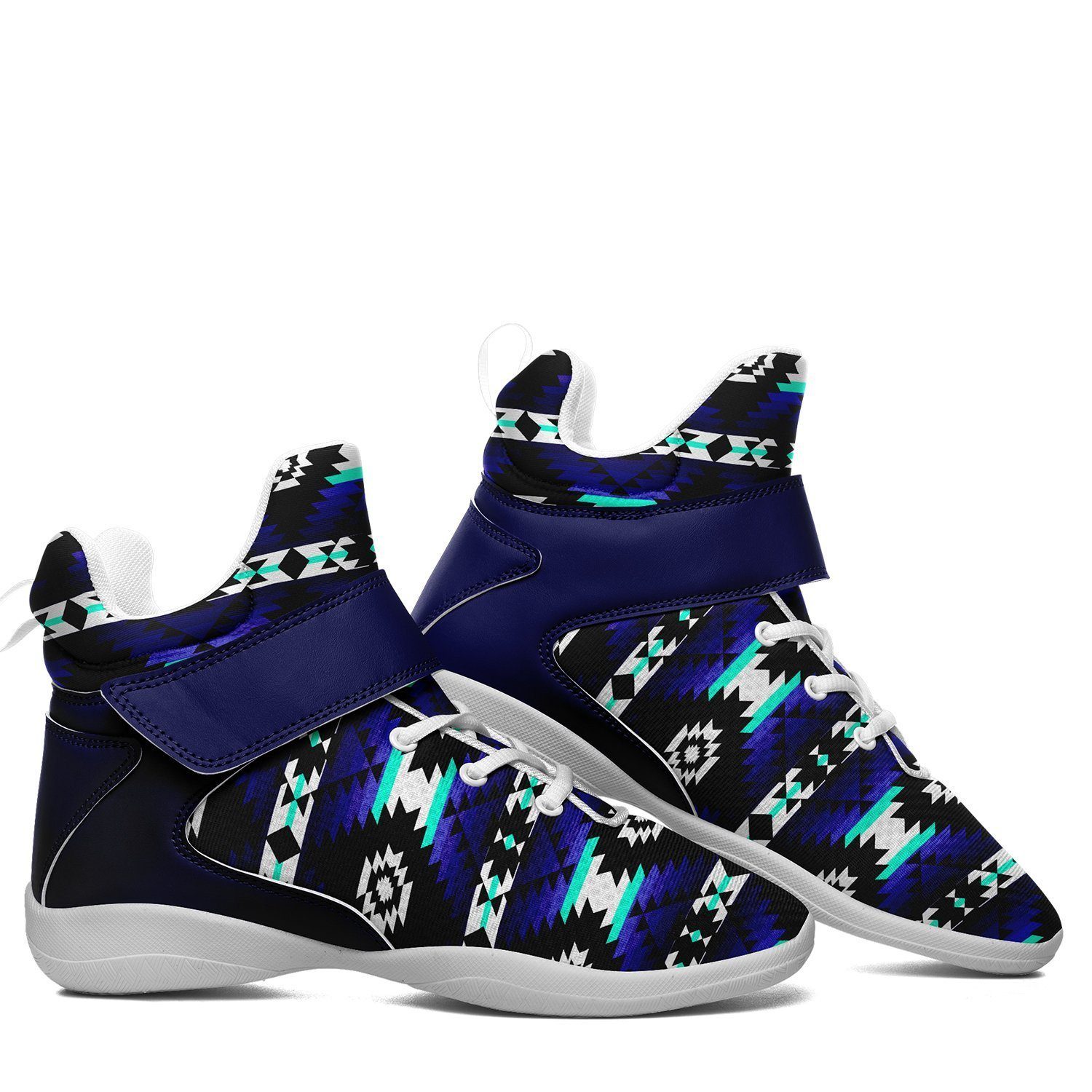 Cree Confederacy Midnight Ipottaa Basketball / Sport High Top Shoes - White Sole 49 Dzine 