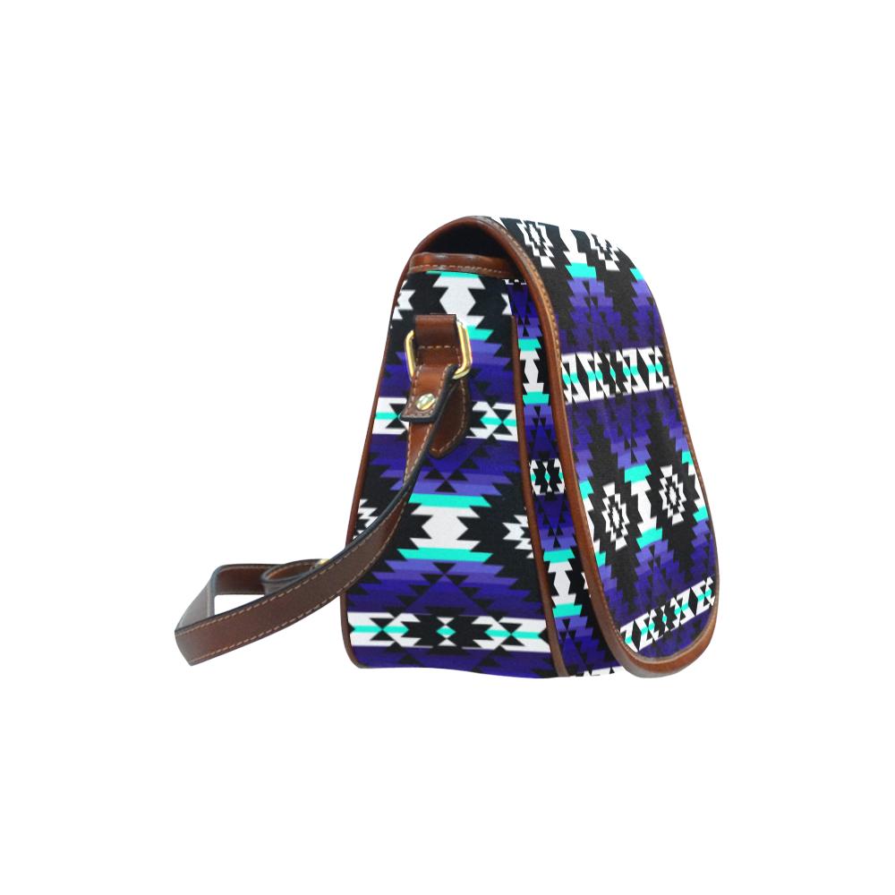 Cree Confederacy Midnight Saddle Bag/Small (Model 1649) Full Customization Saddle Bag/Small (Full Customization) e-joyer 