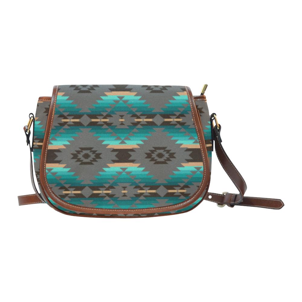 Cree Confederacy Saddle Bag/Small (Model 1649) Full Customization Saddle Bag/Small (Full Customization) e-joyer 
