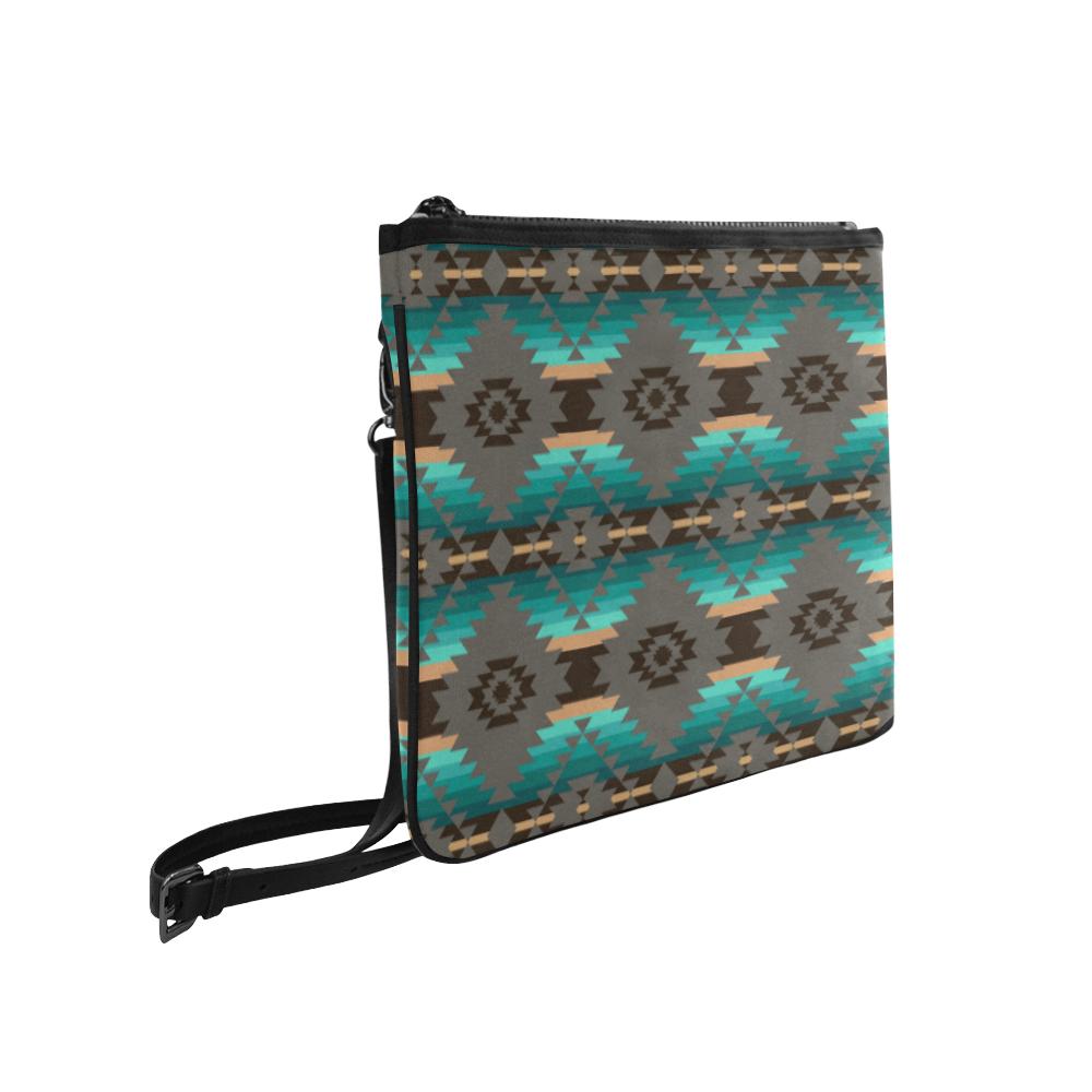 Cree Confederacy Slim Clutch Bag (Model 1668) Slim Clutch Bags (1668) e-joyer 