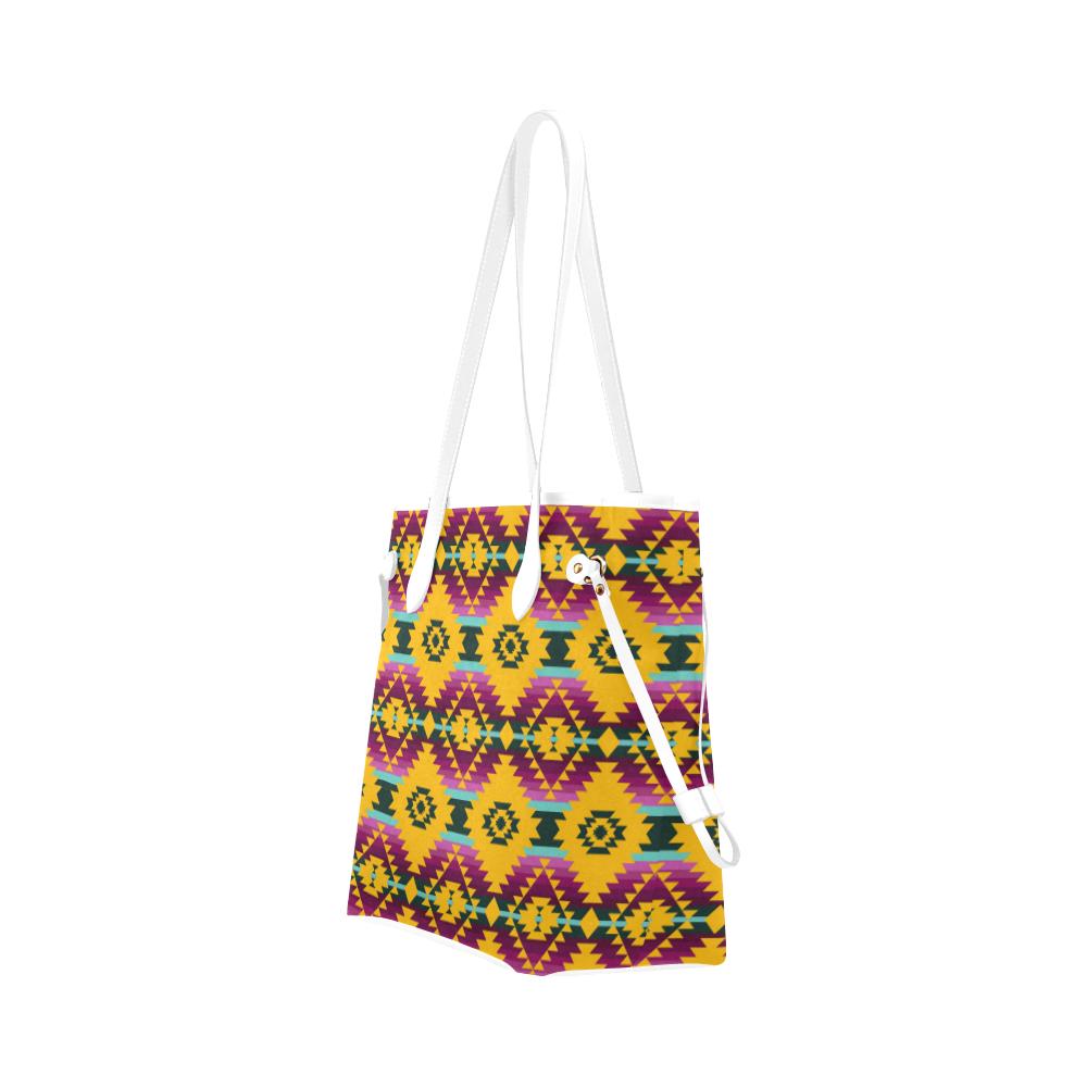 Cree Confederacy Summer Gathering Clover Canvas Tote Bag (Model 1661) Clover Canvas Tote Bag (1661) e-joyer 