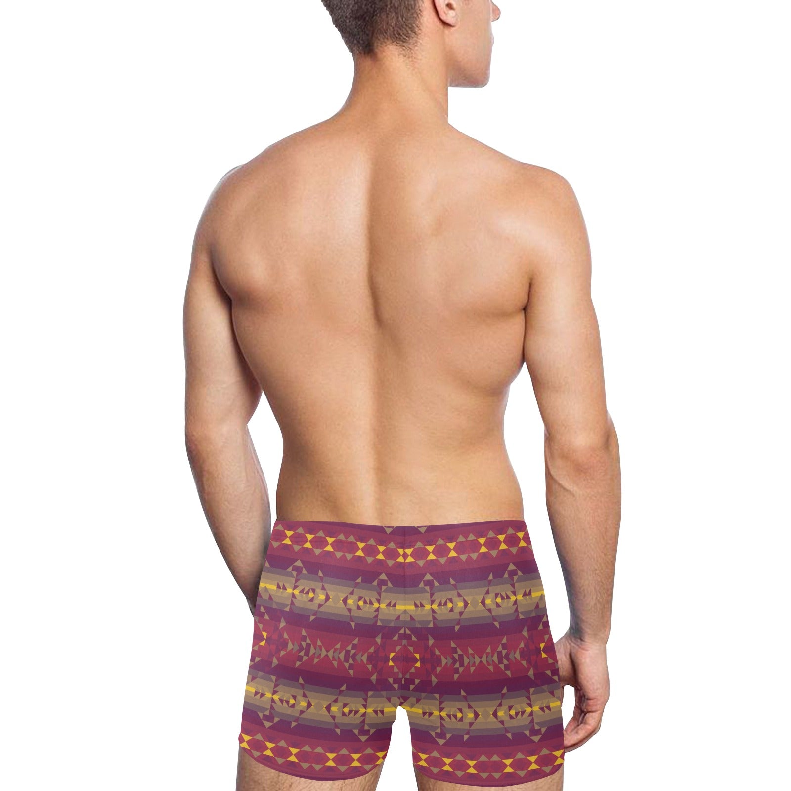 Gold Wool Men's Swimming Trunks