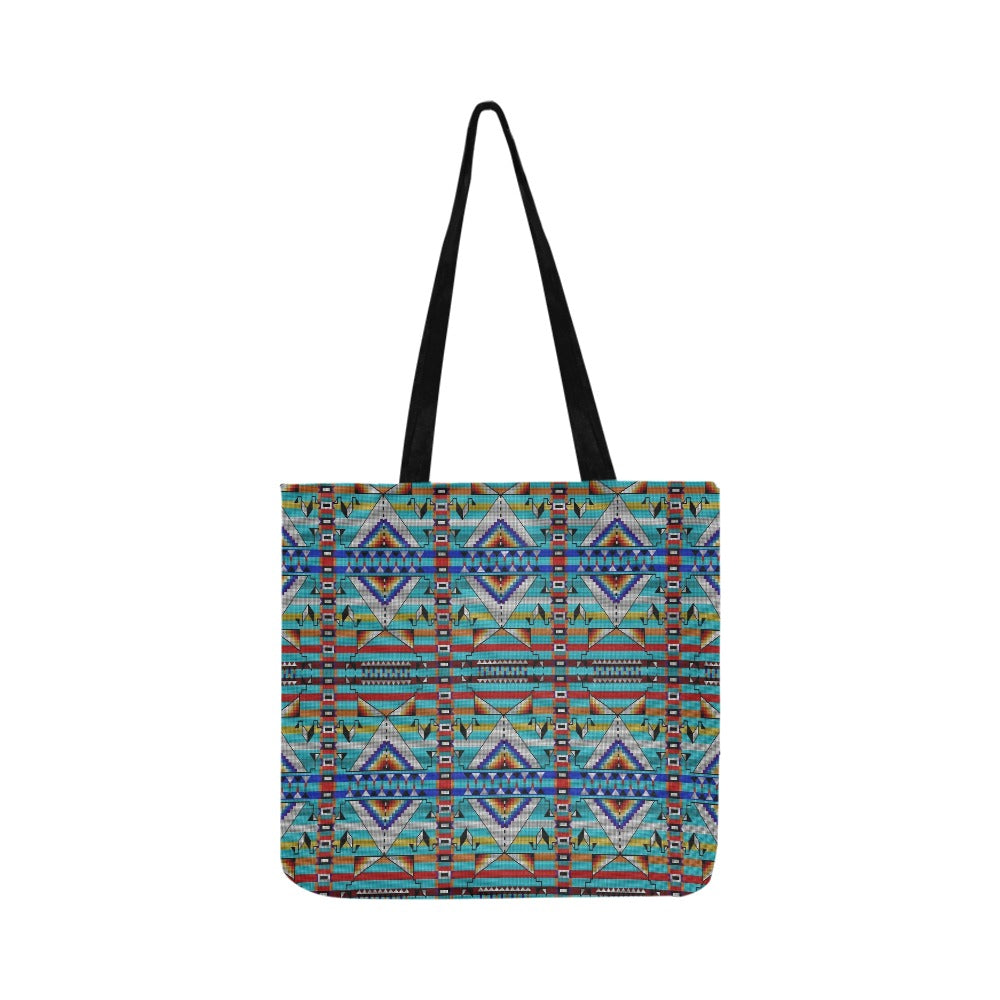 Medicine Blessing Turquoise Reusable Shopping Bag (Two sides)