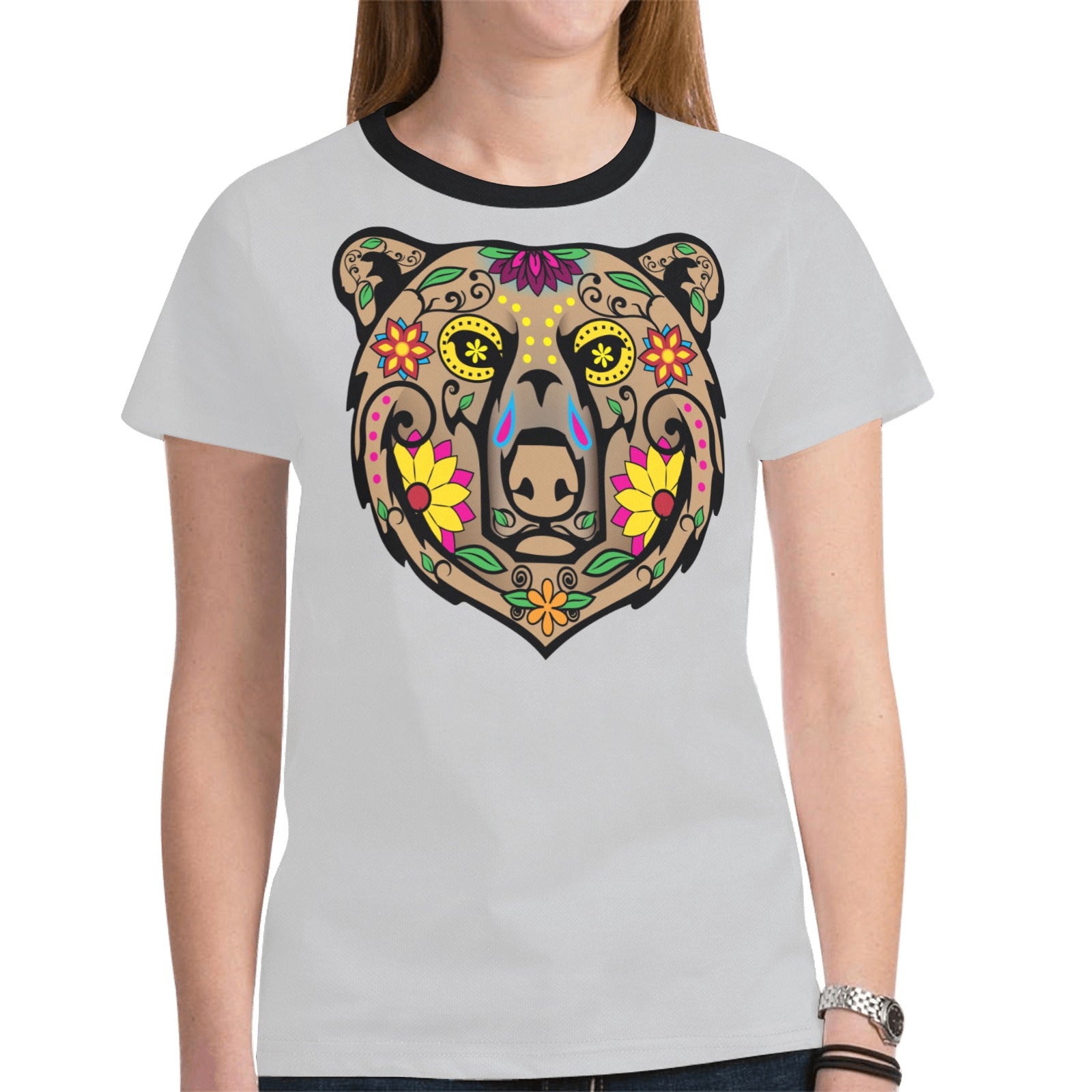 Bear Spirit Guide (Gray) T-shirt for Women