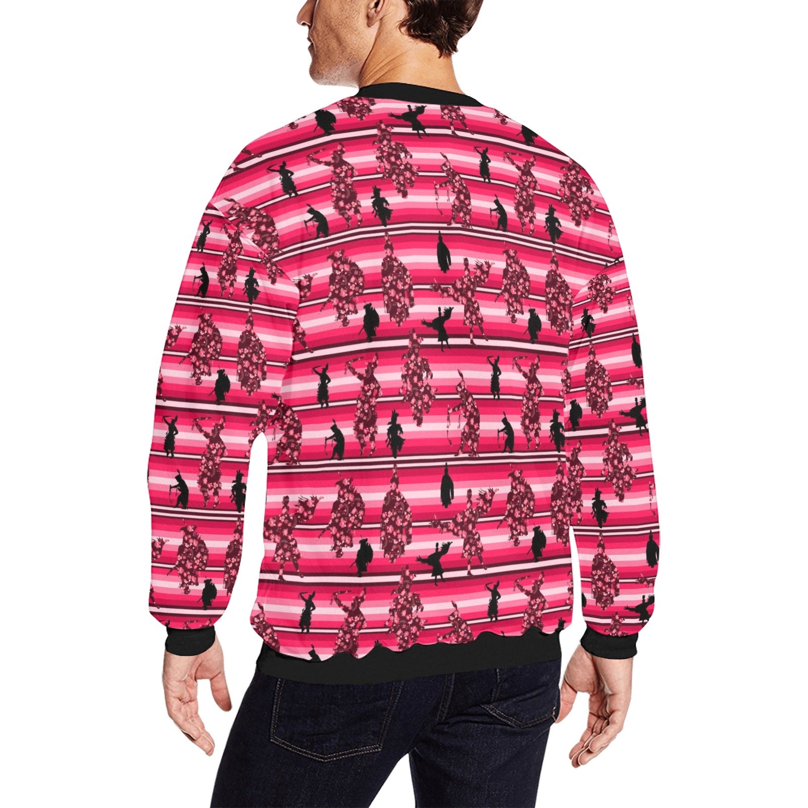 Dancers Floral Amour All Over Print Crewneck Sweatshirt for Men (Model H18) shirt e-joyer 