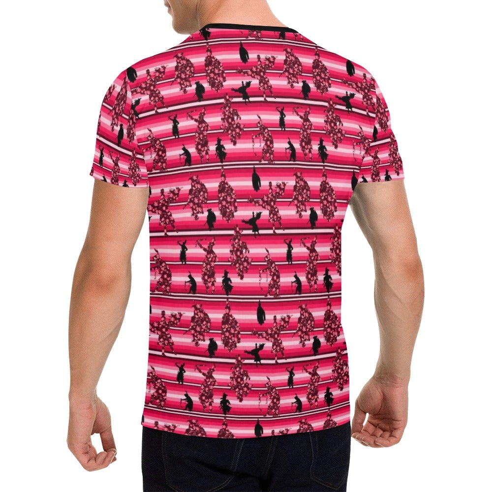 Dancers Floral Amour All Over Print T-Shirt for Men (USA Size) (Model T40) All Over Print T-Shirt for Men (T40) e-joyer 