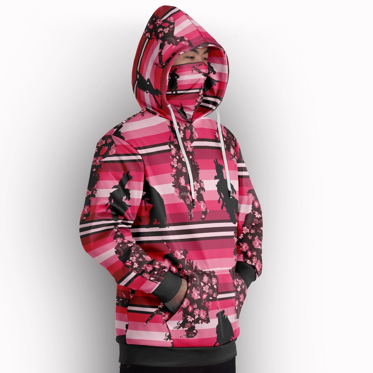 Dancers Floral Amour Hoodie with Face Cover 49 Dzine 