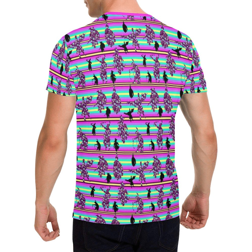 Dancers Floral Contest All Over Print T-Shirt for Men (USA Size) (Model T40) All Over Print T-Shirt for Men (T40) e-joyer 