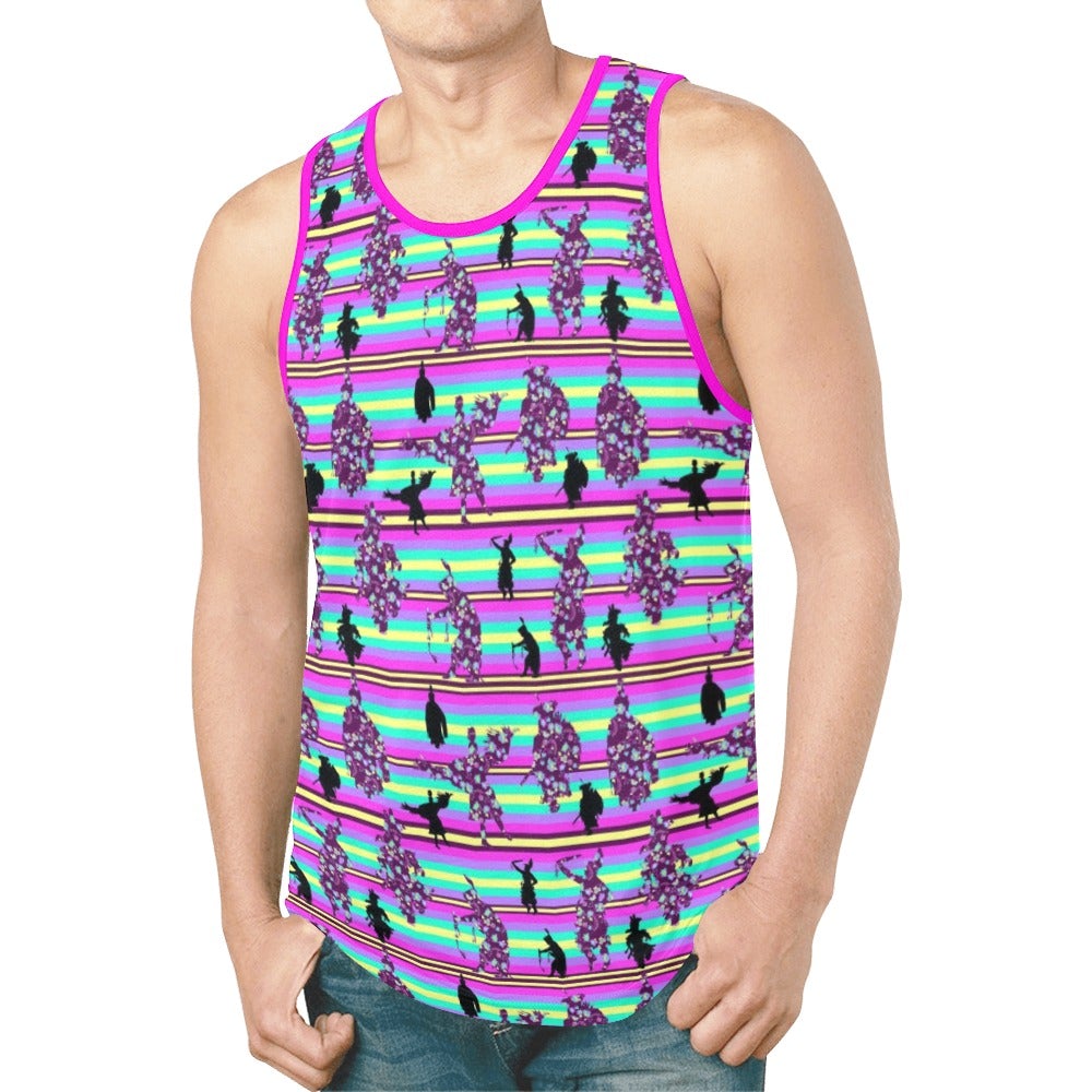Dancers Floral Contest New All Over Print Tank Top for Men (Model T46) tank top e-joyer 