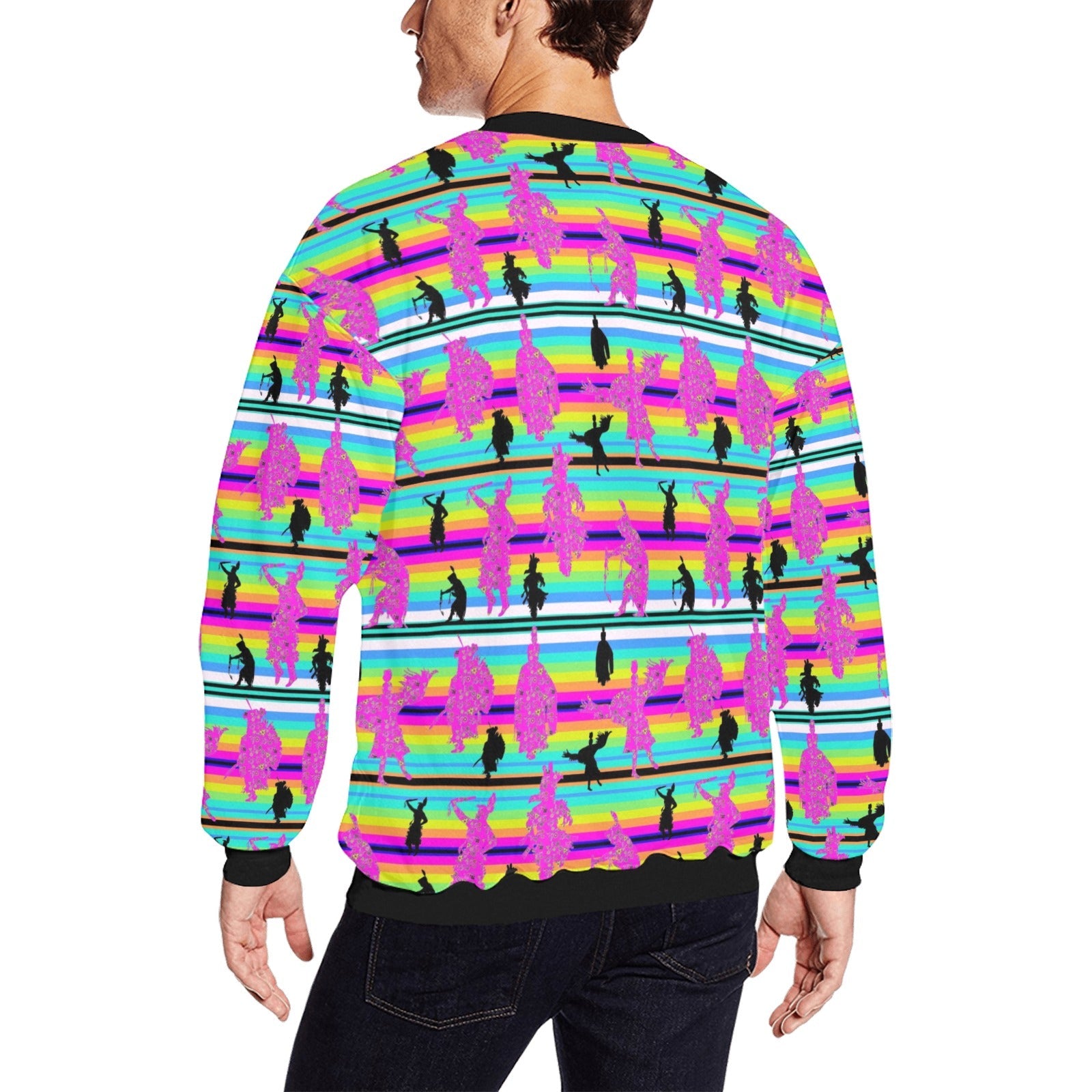 Dancers Sunset Contest All Over Print Crewneck Sweatshirt for Men (Model H18) shirt e-joyer 