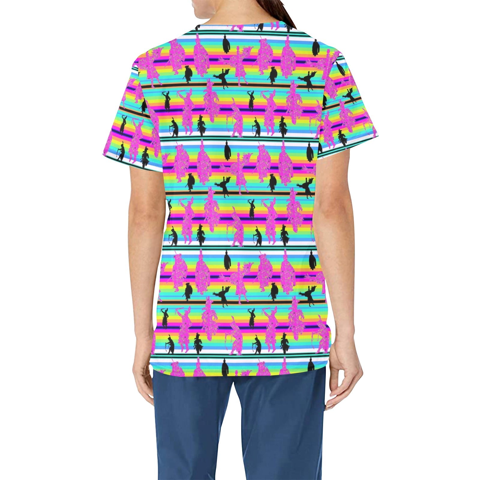 Dancers Sunset Contest All Over Print Scrub Top Scrub Top e-joyer 