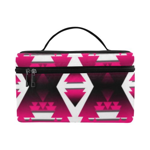 Dark Sunset Winter Camp Cosmetic Bag/Large (Model 1658) Cosmetic Bag e-joyer 