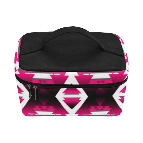 Dark Sunset Winter Camp Cosmetic Bag/Large (Model 1658) Cosmetic Bag e-joyer 