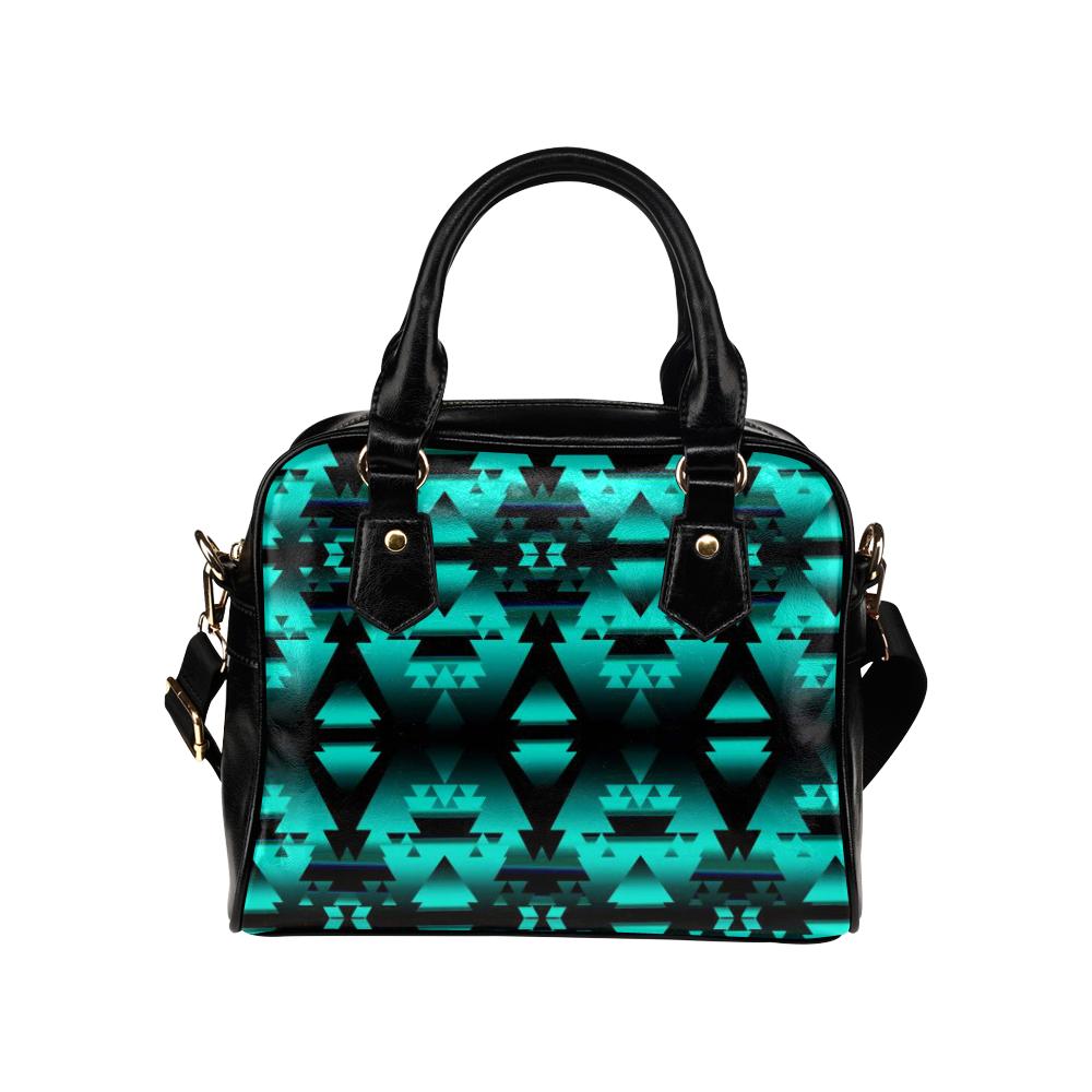 Dark-Teal-Winter-Camp Shoulder Handbag (Model 1634) Shoulder Handbags (1634) e-joyer 