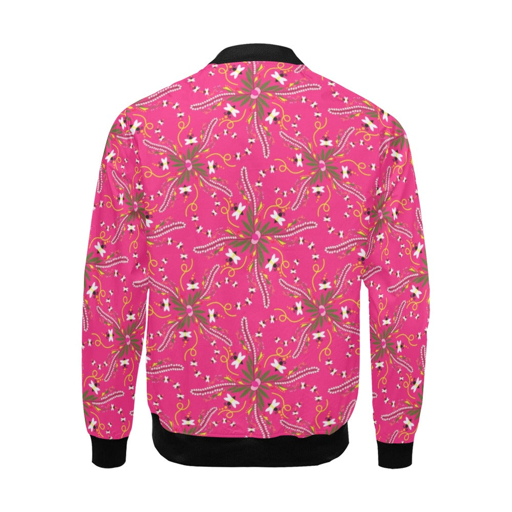 Willow Bee Bubblegum Bomber Jacket for Men