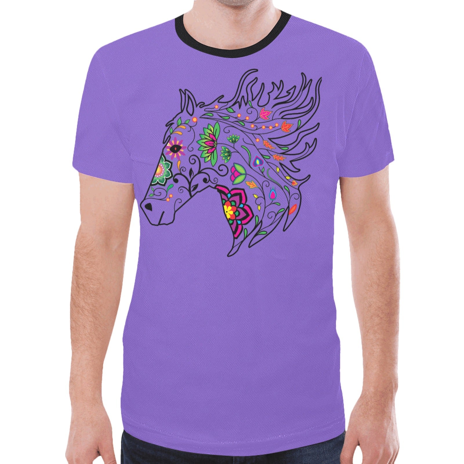 Horse Spirit Guide (Purple) T-shirt for Men