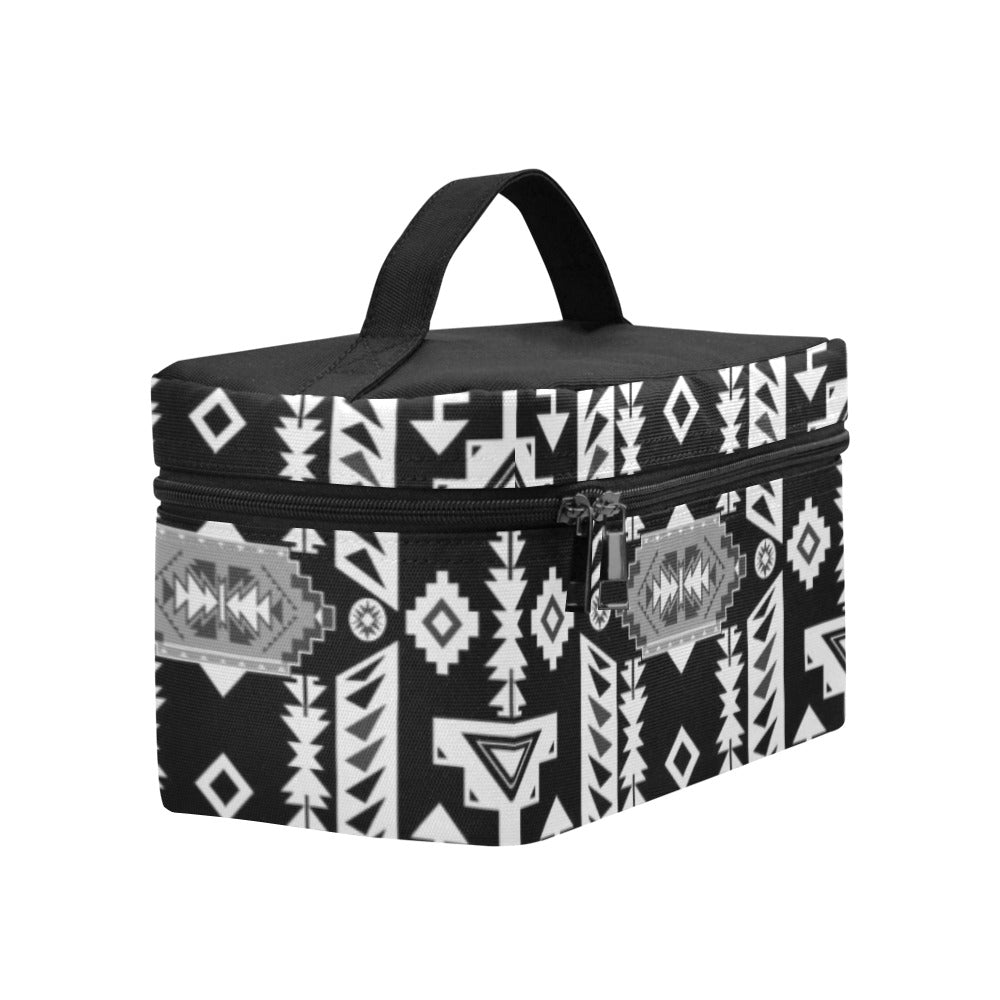 Chiefs Mountain Black and White Cosmetic Bag/Large