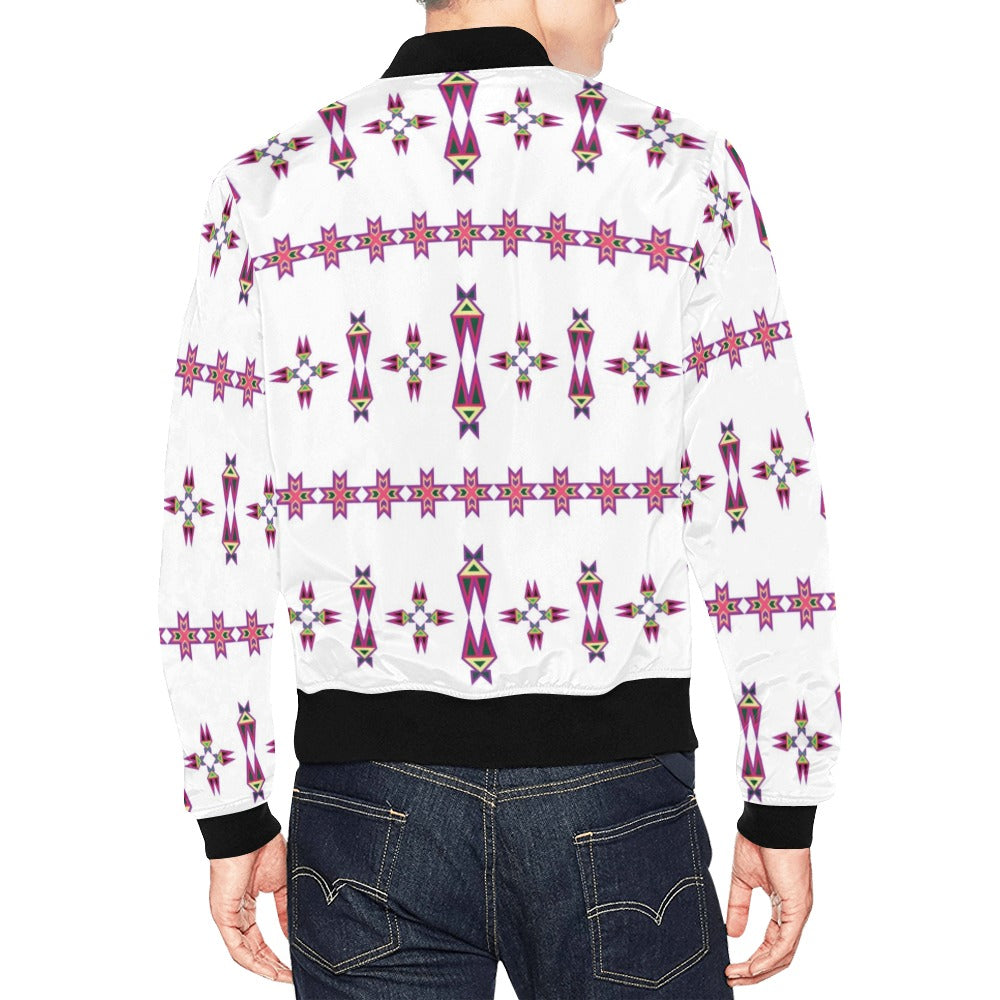 Four Directions Lodge Flurry All Over Print Bomber Jacket for Men