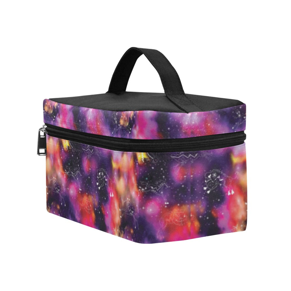 Animal Ancestors 9 Cosmic Swirl Purple and Red Cosmetic Bag/Large