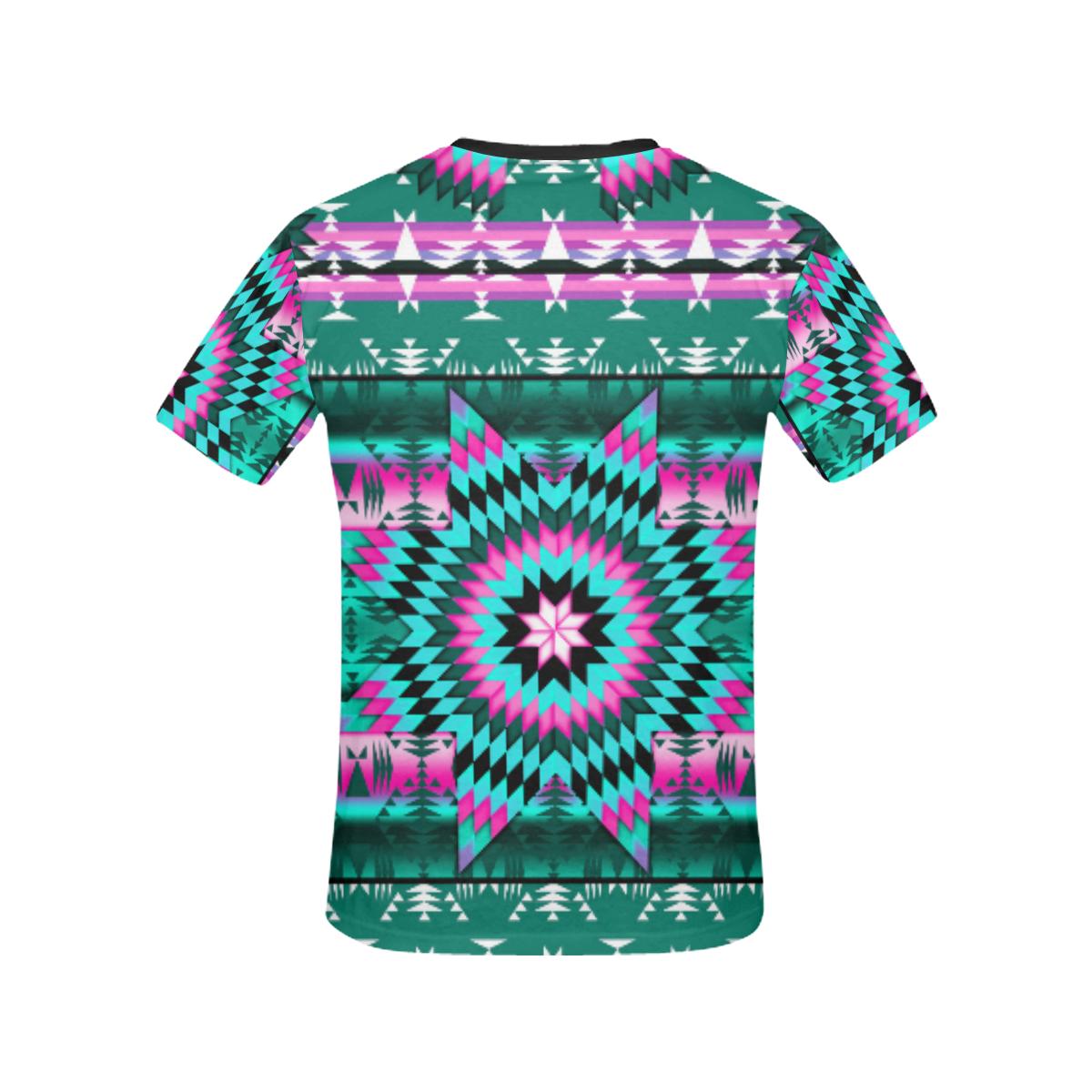 Deep Lake and Sunset Star All Over Print T-shirt for Women/Large Size (USA Size) (Model T40) All Over Print T-Shirt for Women/Large (T40) e-joyer 