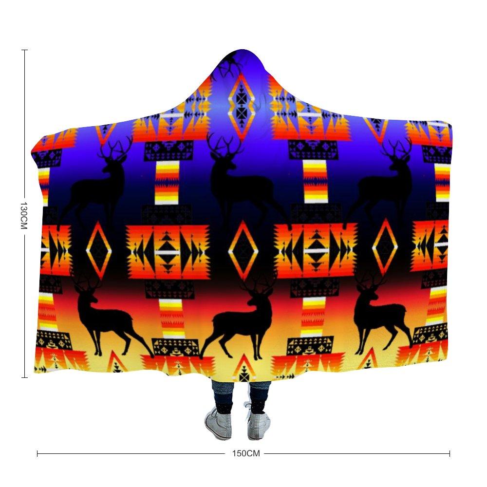 Deer Horizon Hooded Blanket 49 Dzine 
