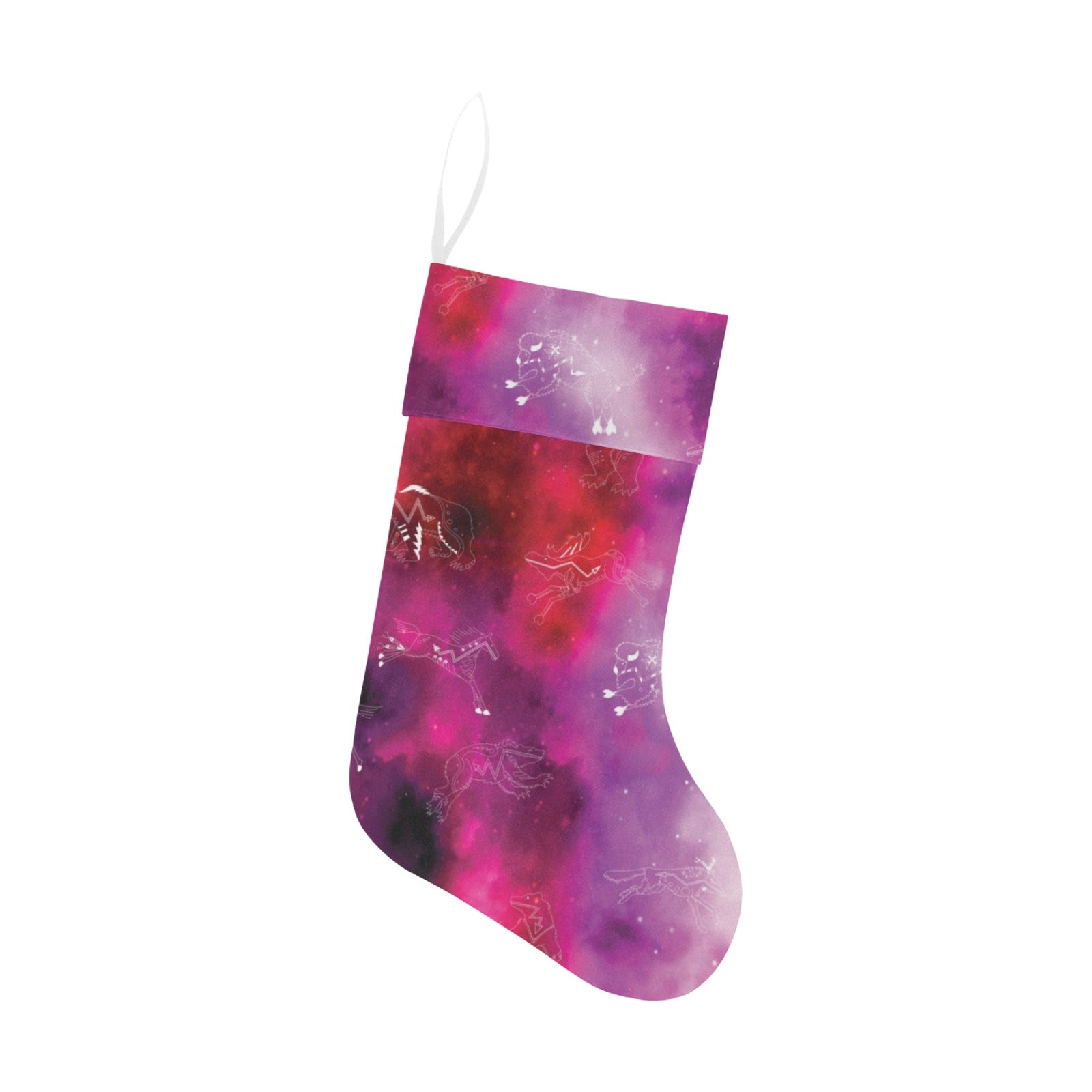 Animal Ancestors 8 Gaseous Clouds Pink and Red Christmas Stocking