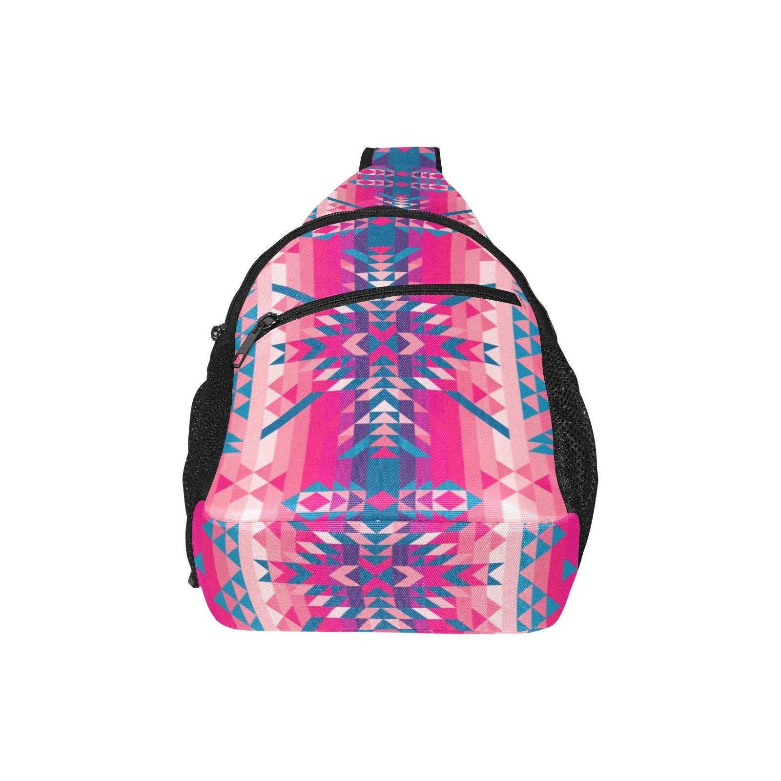 Desert Geo Blue All Over Print Chest Bag (Model 1719) All Over Print Chest Bag (1719) e-joyer 