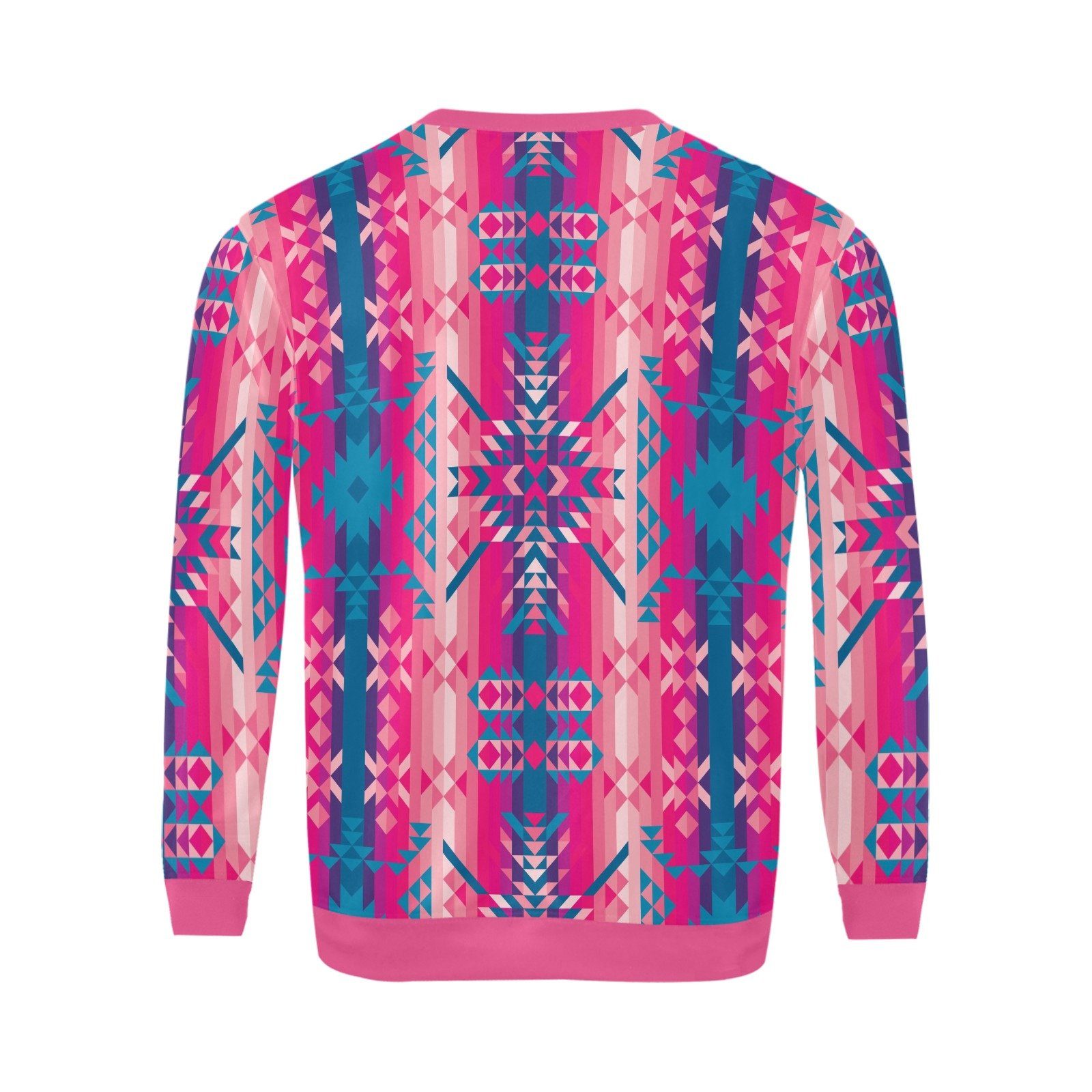 Desert Geo Blue All Over Print Crewneck Sweatshirt for Men (Model H18) shirt e-joyer 